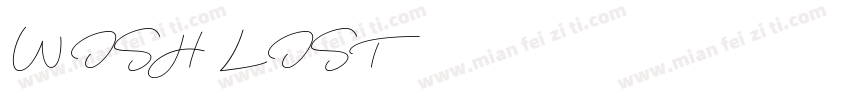 WISH LIST字体转换